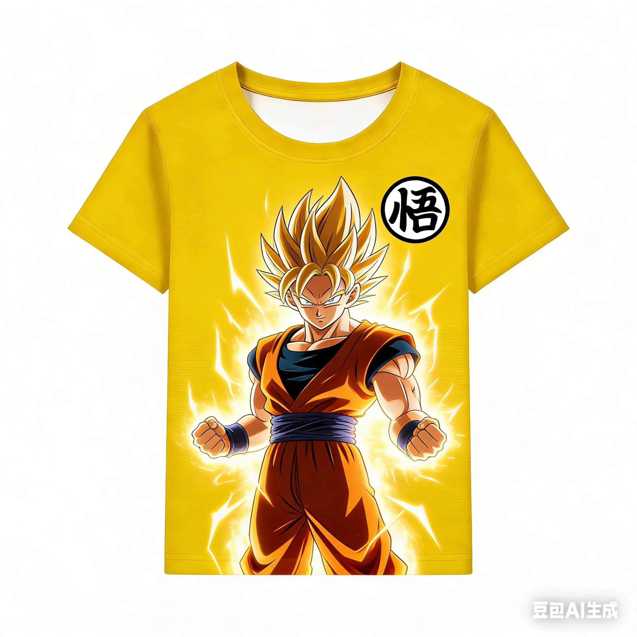 Dragon Ball Z Goku Super Saiyan GO Symbol T-Shirt 3D Quick Dry For Men Women Kids Anime Fan Tee Summer  Children's T-shirt