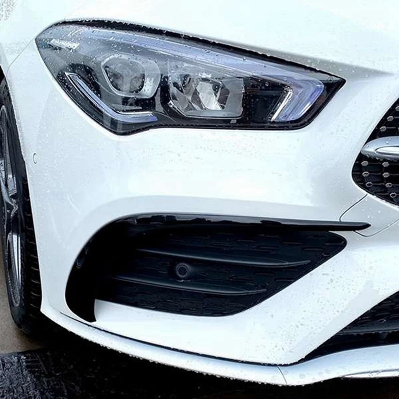 Front Fog Lamp Brow Decorative Frame Part Front Bumper Spoiler Front Bar Wind Knife Auto For Mercedes-Benz W118 C118 CLA35