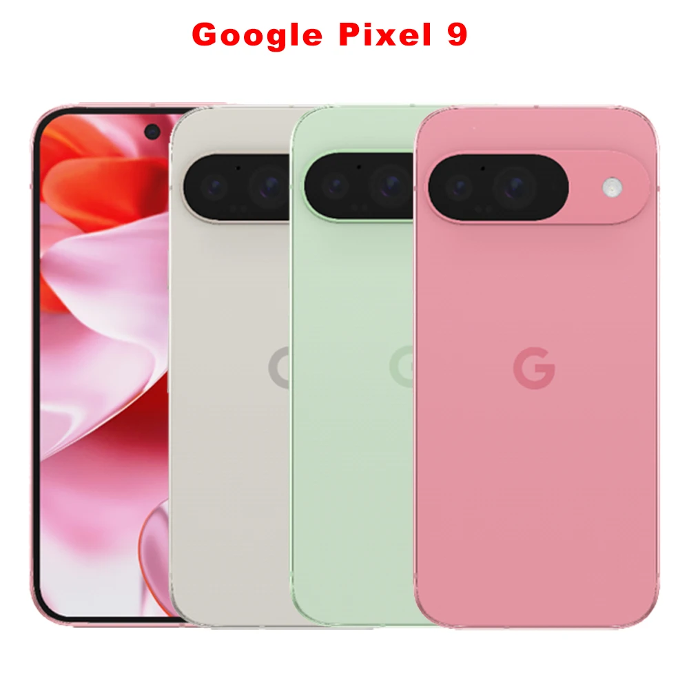 هاتف جوجل بيكسل 9 5G الأصلي eSIM NFC 12GB RAM 128GB ROM 120 هرتز 6.3 ''48MP + 50MP + 10.5MP Tensor G4 ثماني النواة هاتف ذكي