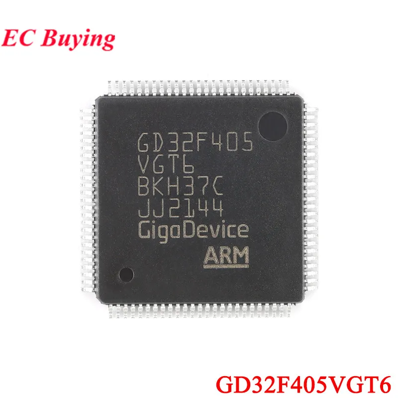 5Pcs/1pc GD32F405VGT6 GD32F405 GD32F GD32 32F405VGT6 LQFP-100 ARM Cortex-M 32-bit Microcontroller MCU IC Chip New Original