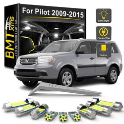 BMTxms 19Pcs For Honda Pilot 2015 2014 2013 2012 2011 2010 2009 LED Interior Light Bulb Kit Car Reading Dome Trunk Lamp Canbus