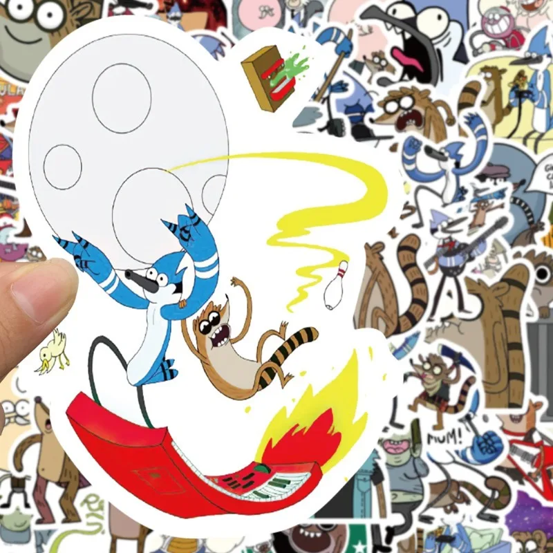 53 stuks cartoon persoonlijkheid reguliere show creatieve doodle decoratieve stickers