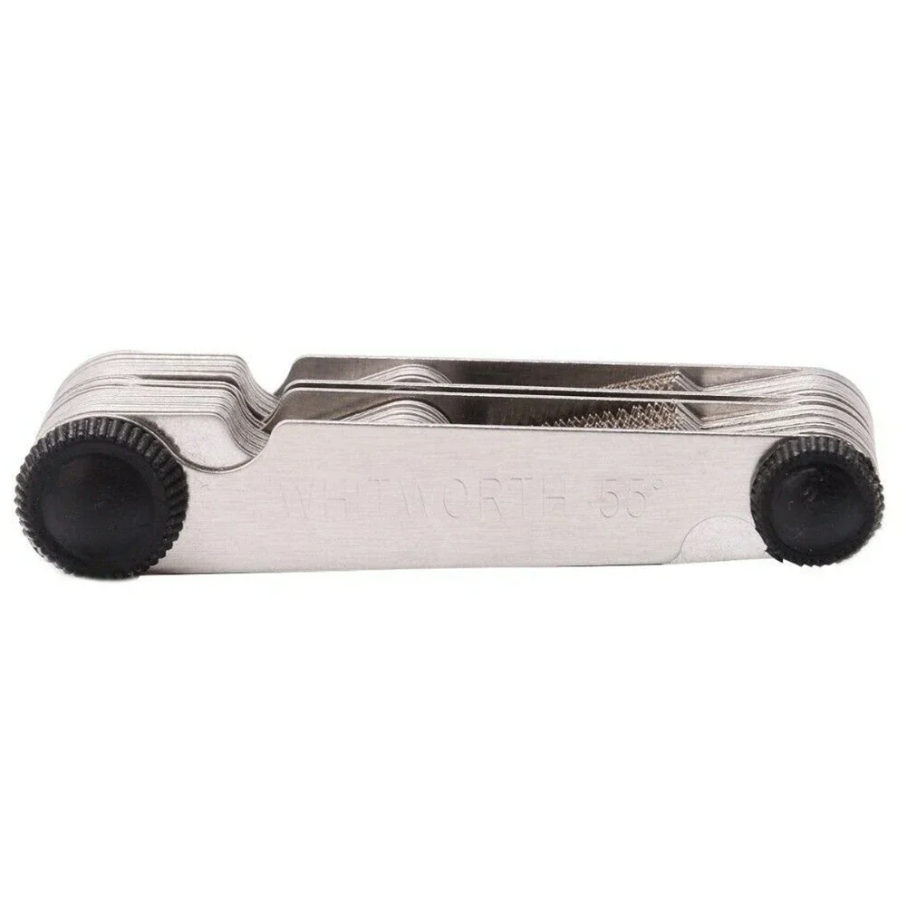 Metalworking Gauge Thread 0.25-6mm Thread Template 1 PC 1* 52 Sheets 60 Degree Metric Inch Stainless Steel Thread Gauge
