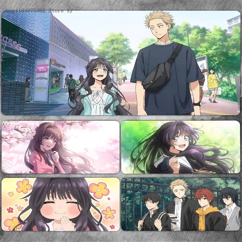 Anime The Fragrant Flower Blooms With Dignity Mouse Pad Large Gaming Keyboard Mat LockEdge Rubber Computer Office Accessories