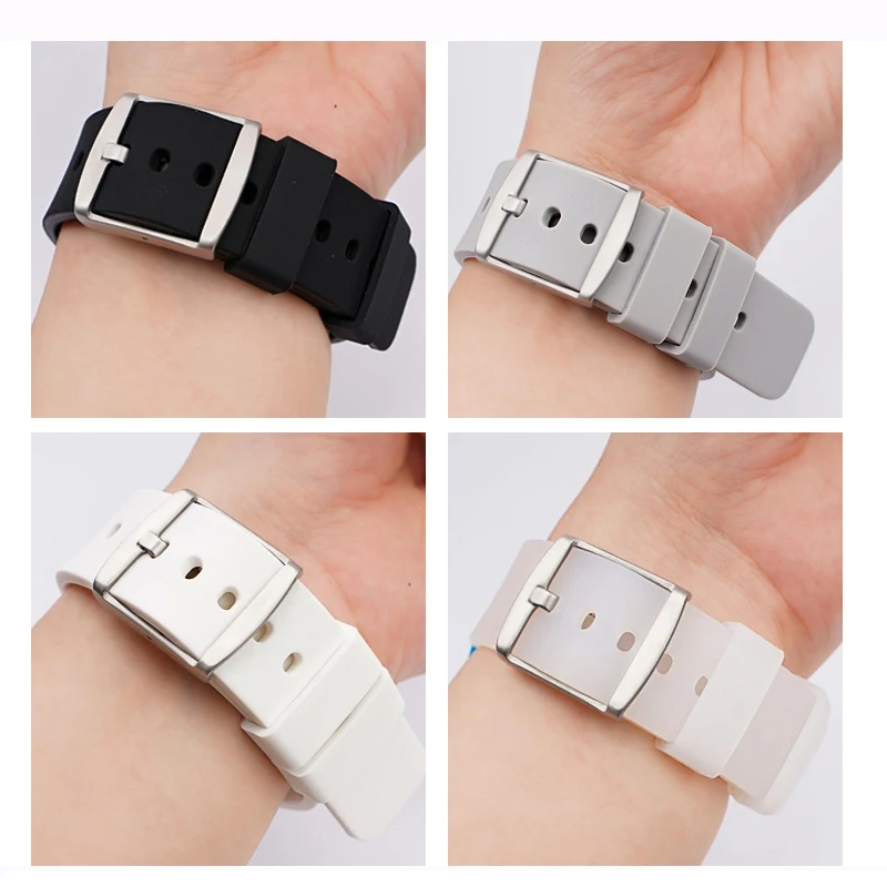 12/14/16/18/20/22/24mm Silikon-Uhrenarmband mit Schnellverschluss für Herren und Damen, Sport, wasserdicht, Ersatzarmband, Uhrenzubehör