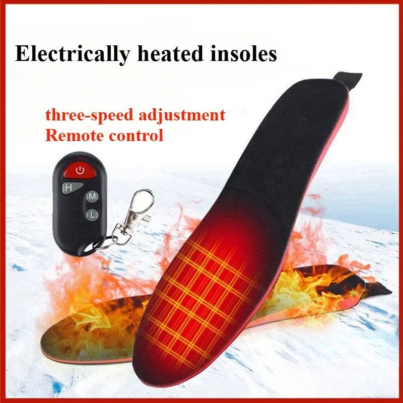 

Remote Control Three-speed Electric Heating Insole USB Rechargeable Heating Insole Winter Ski Warming Insole Foot Warmer