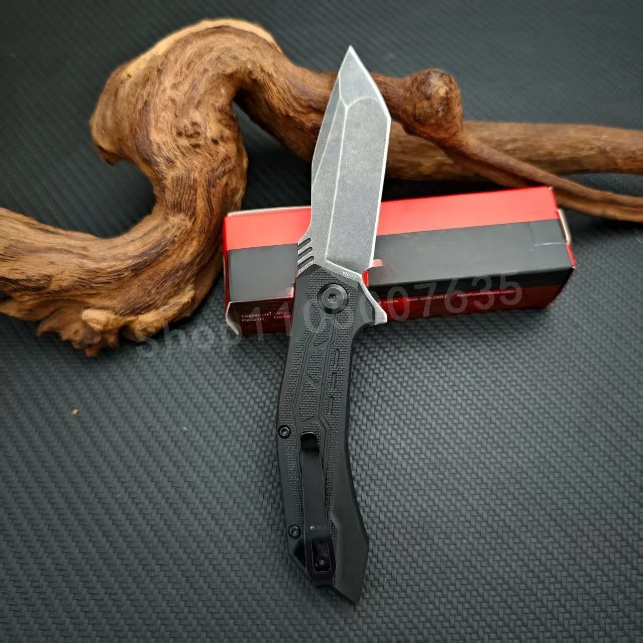 KS 1376 سكين للفرد 8Cr13Mov شفرة ألياف النايلون مقبض المحمولة متعددة الوظائف أداة الطوارئ في الهواء الطلق التخييم سكين صيد