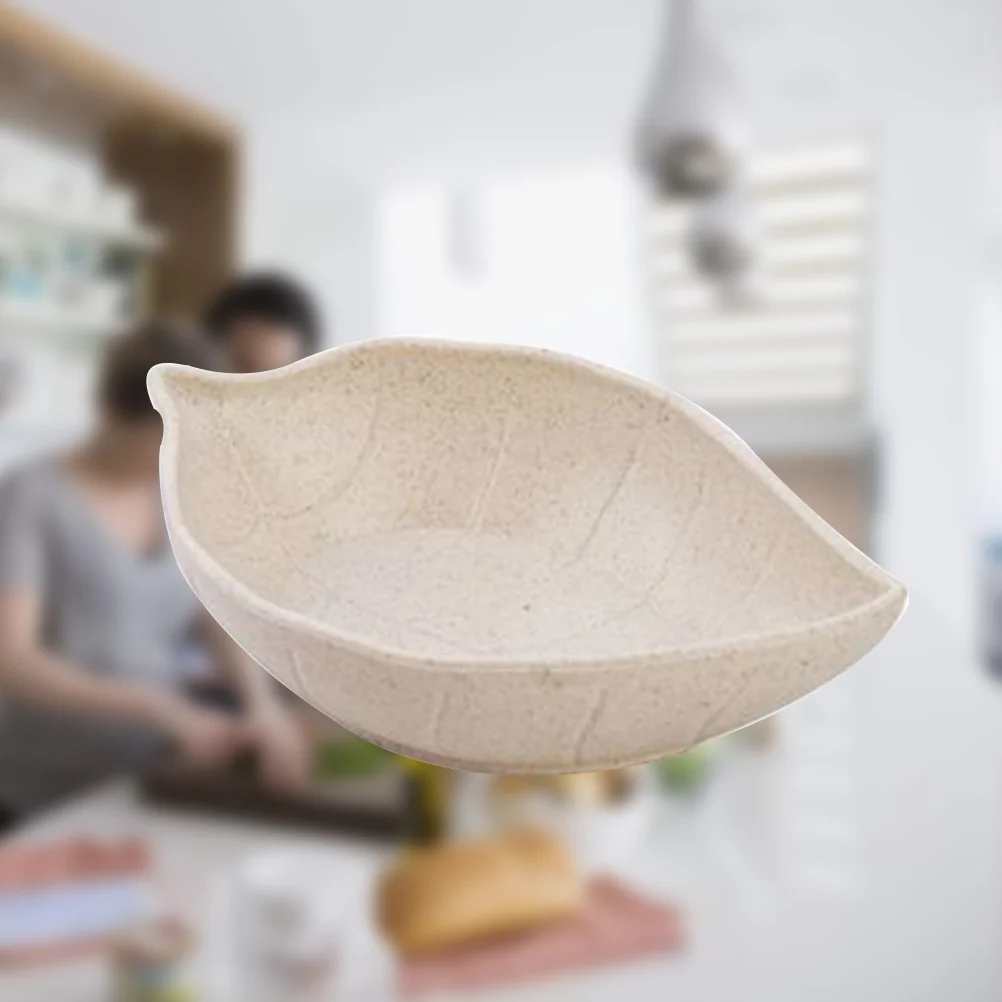 4 Pcs Very Big Beige Bowl Divided Serving Tray with Lid Appetizer Dip Flavor Dish Food Sauce Seasoning Tableware
