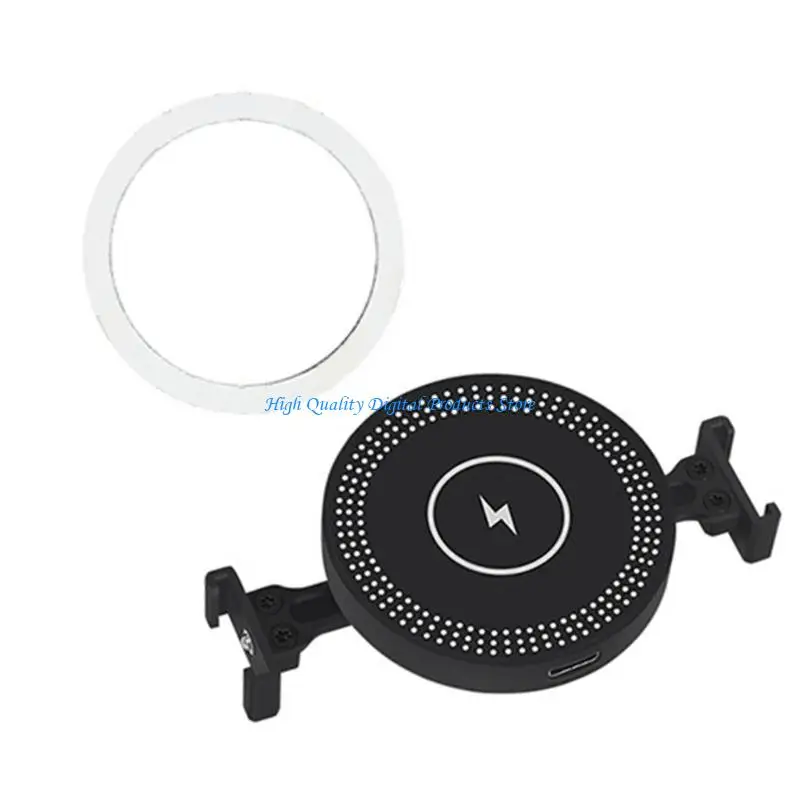 

U2JE 15W Wireless Charging Base Holder 1/4 Thread Cold Shoe Tripods Adapters for Cellphone Accessory