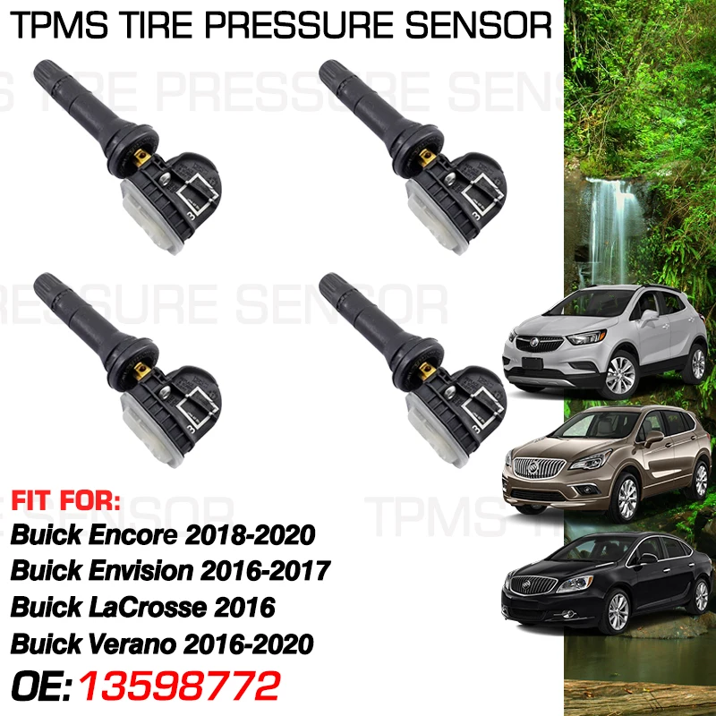 

13598772 315MHz For Buick Encore 2018-2020 Envision 2016-2017 LaCrosse 2016 Verano 2016-2020 Car Tire Pressure Monitoring Sensor