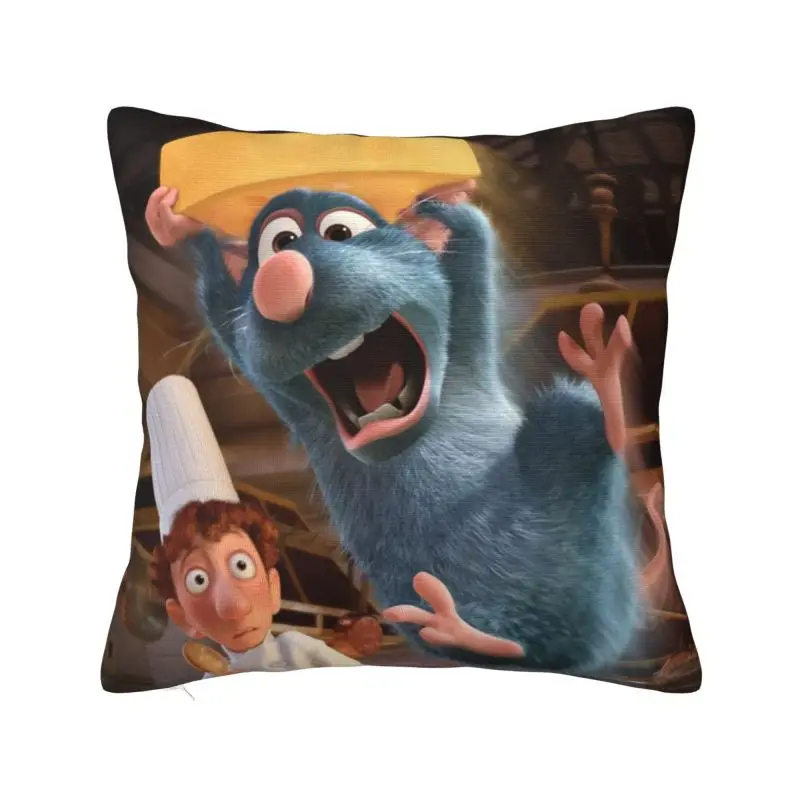 

Ratatouille Little Chef Remy Throw Pillow Covers Decoracion 3D Print Sofa Cushion Cover Polyester Soft Pillowslip Dakimakura