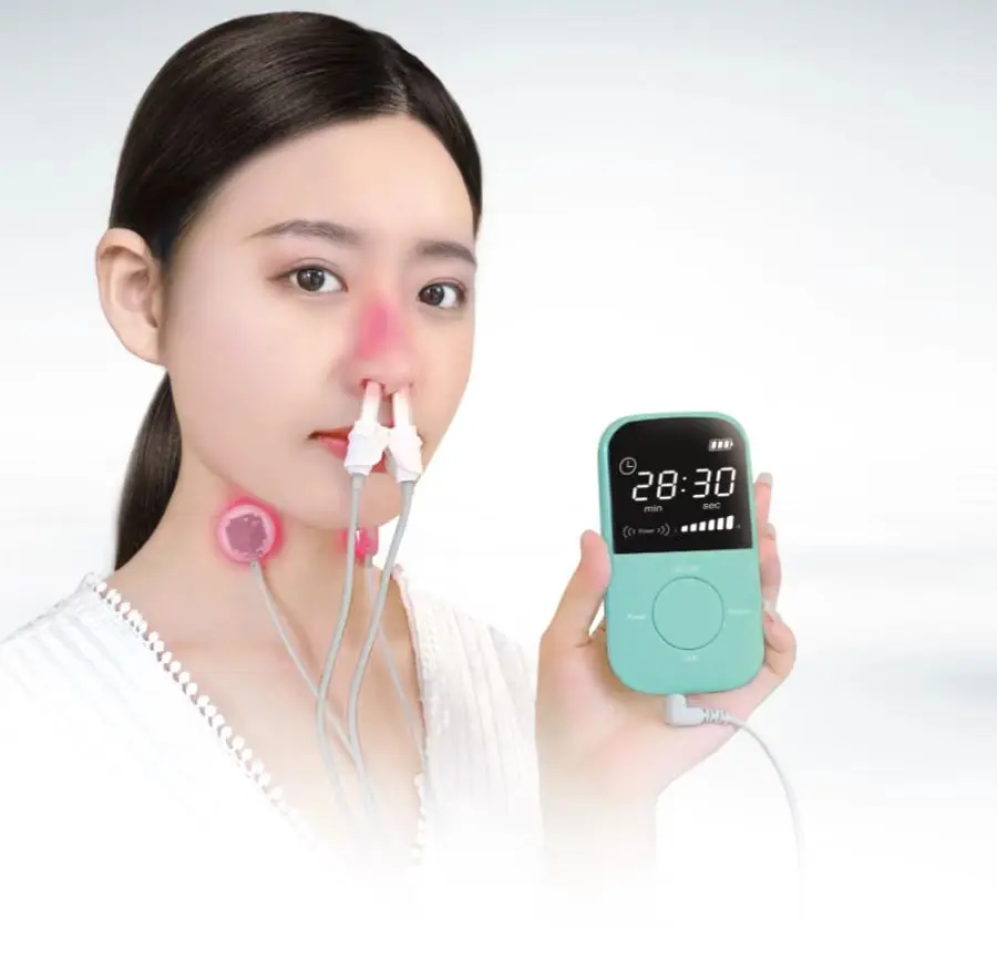 

650nm Red Light Nasal Treatment Device Rhinitis Sinusitis Pharyngitis Low Level Lasers Therapy Machine