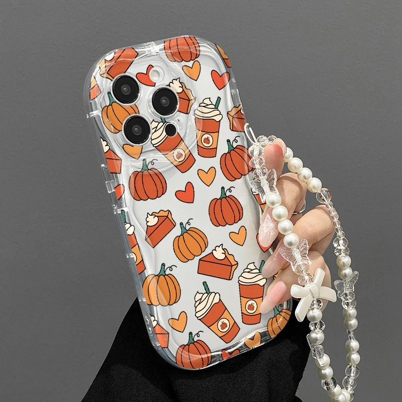 Ice Cream Pumpkin Dessert Phone Case For Samsung Galaxy S26 S25 FE S24 S22 S23 Ultra Plus A56 A55 A37 A36 A27 A26 A16 Soft Cover