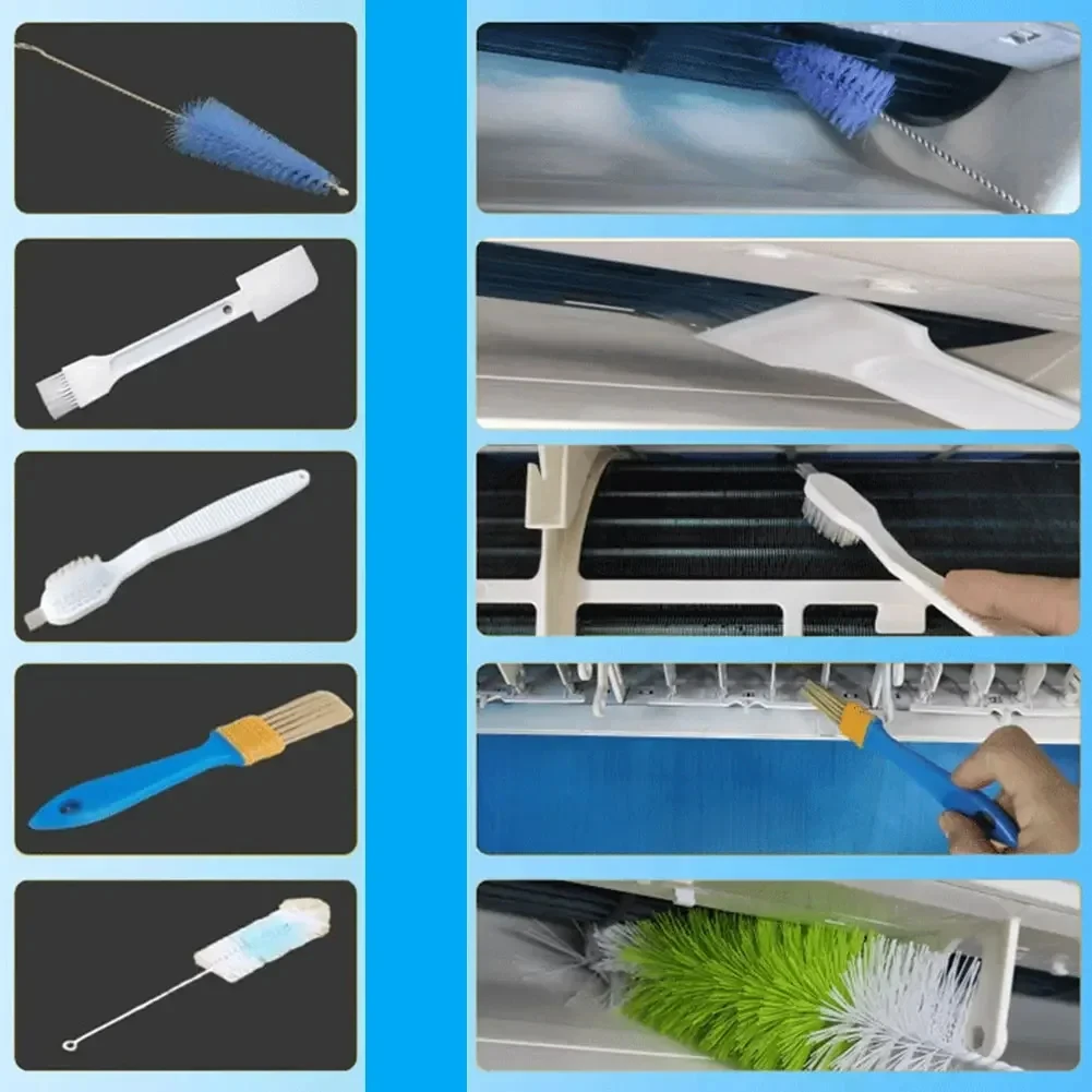 7/11/12pcs Air Conditioner Cleaning Cover Kit Clean Tools Waterproof Dust Protection Bag Air Conditioners Cleaner 3000btu Set