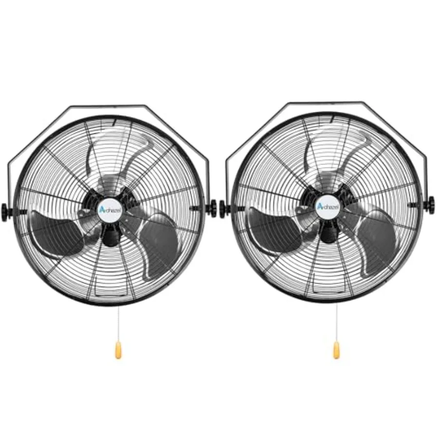 

20-дюймовый промышленный настенный вентилятор 4600 CFM с 3 скоростями, высокоскоростной, с герметичным двигателем, сверхмощный, металлический, для тяжелых условий эксплуатации
