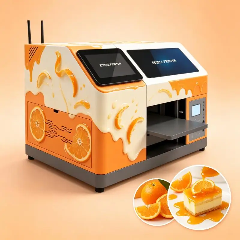 Automatic Edible Ink Cake Printer Machine High Resolution Photo Printing Dessert Decoration Bakery Equipment
