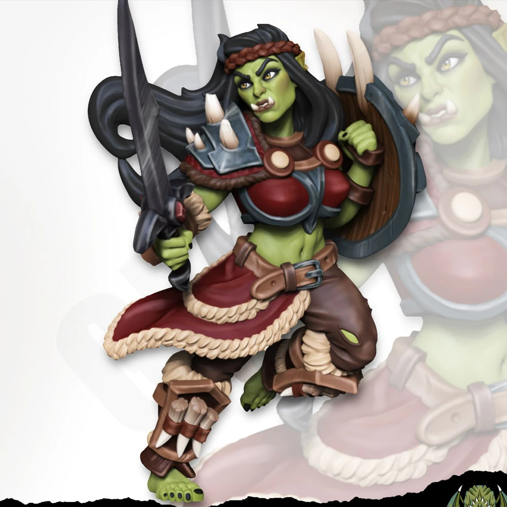 Kit de modèle en résine non assemblé, guerrier Orc Sexy NSFW, poupée d'impression 3D, Statue de figurine non peinte, ensemble de jeu GK pour adultes, à collectionner, 1/24