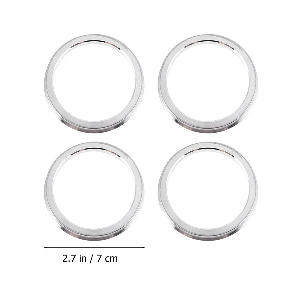 4 Pcs Hub Collar Rings for Rims Metal Centric Car Exterior Decorations Spacer Wheel Centering Aluminum Alloy Tire