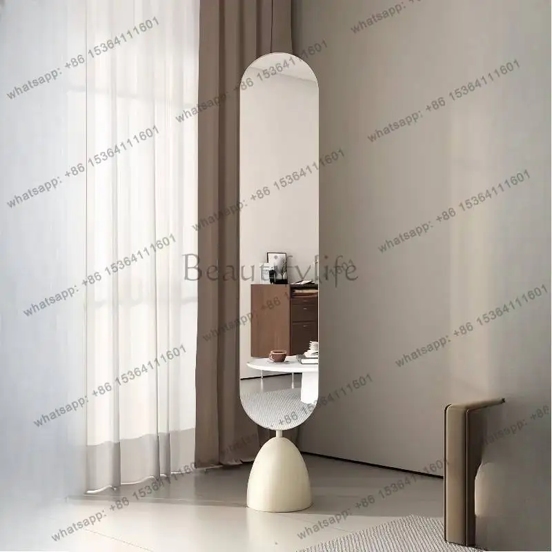 Design Aesthetic Mirrors Full Body Oval Princess Luxury Apartments Floor Mirror European Vertical Specchi A Pavimento Furniture