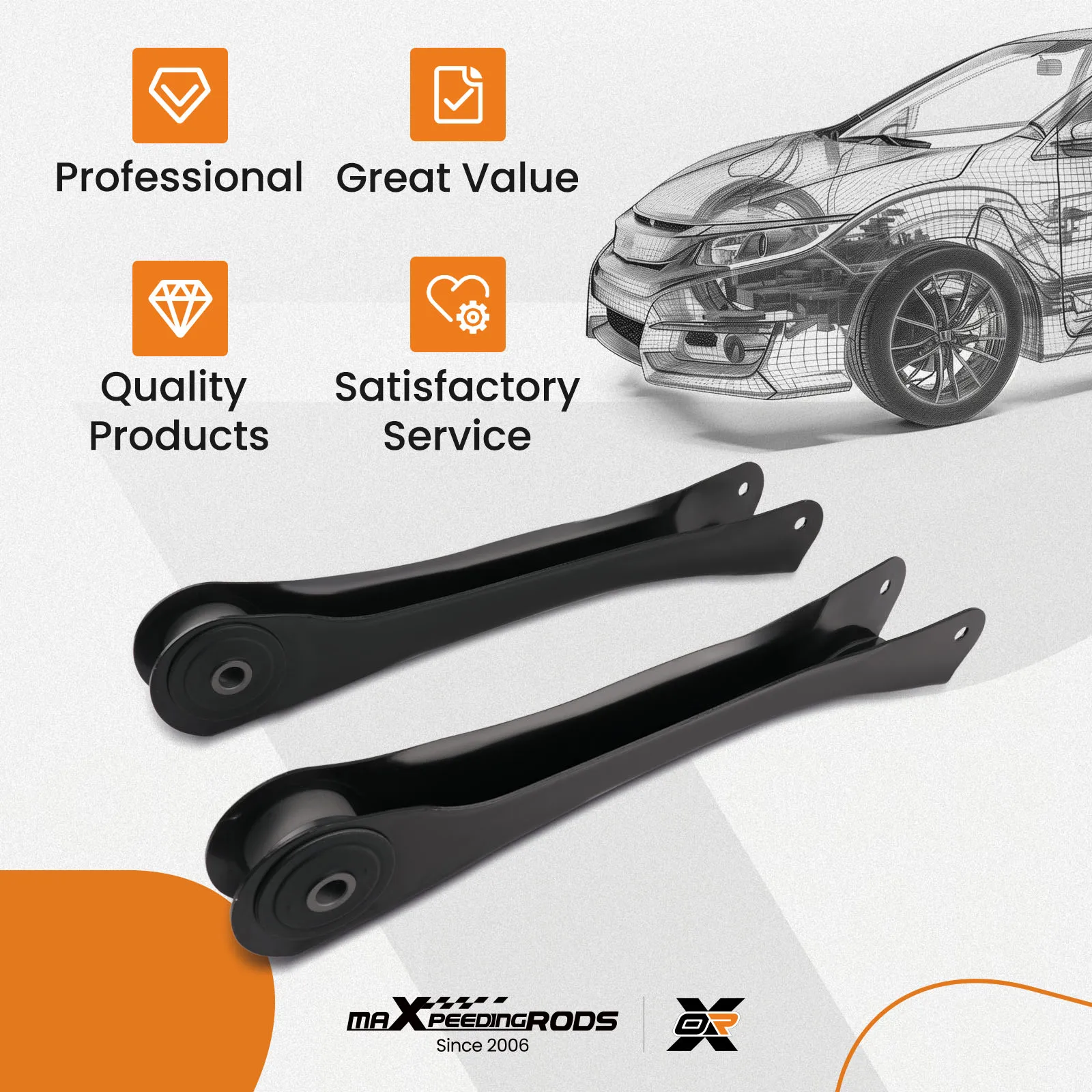 

Front Upper Control Arm Assembly Kit for JEEP Cherokee Grand Cherokee 1992-2001