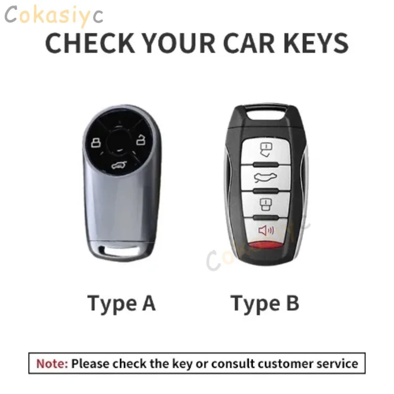 Car Remote Key Case Cover for GWM HAVAL H6 M6 for ORA Good Cat White Cat IQ Leather Auto Key Fob Shell Keychain