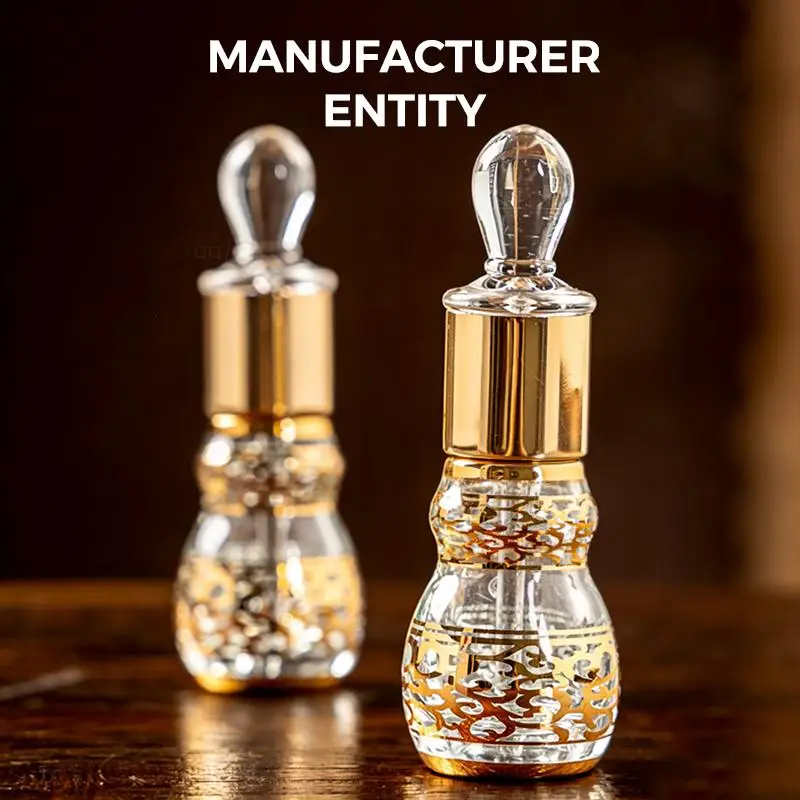 12ml Kürbisförmige Vergoldete Rollerflasche Nachfüllbares Parfümöl-Fläschchen für Aromatherapie DIY-Anwendung – Detail 3