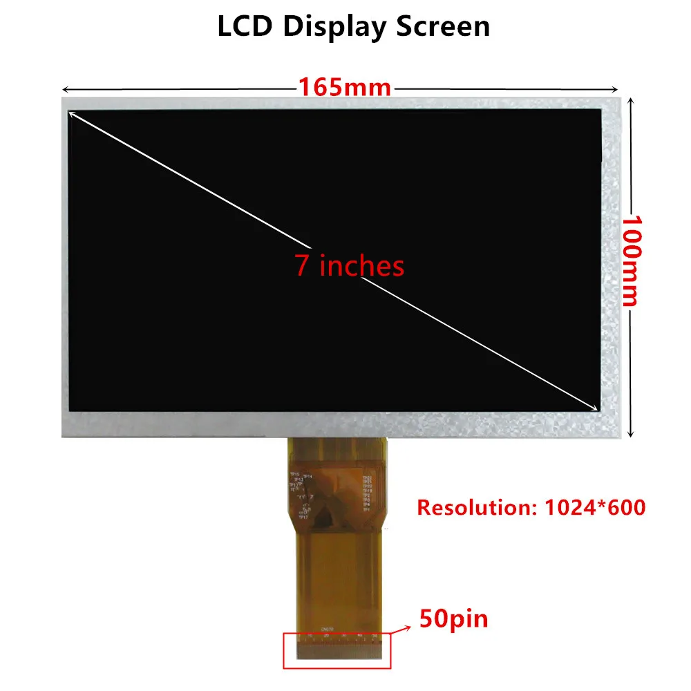 Moniteur LCD Heyman 7 pouces 1024x600 3