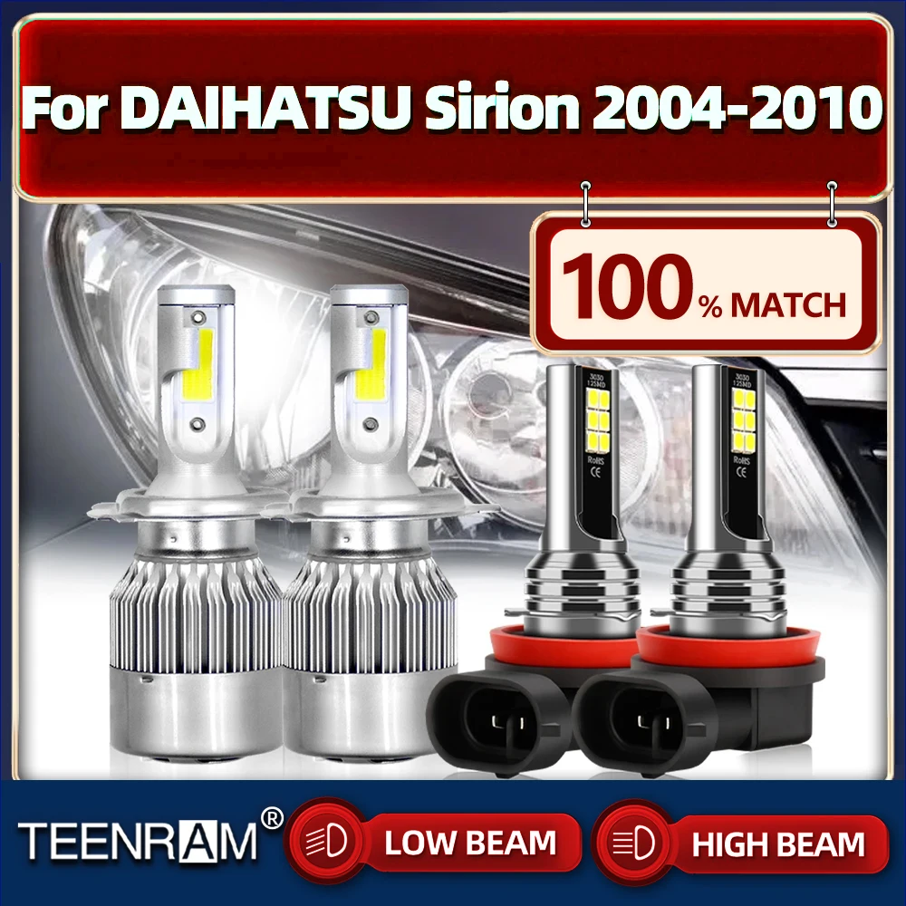 240W Canbus Car LED Headlight Bulbs 40000LM Turbo Lamp 12V Auto Headlamp For DAIHATSU Sirion 2004 2005 2006 2007 2008 2009 2010