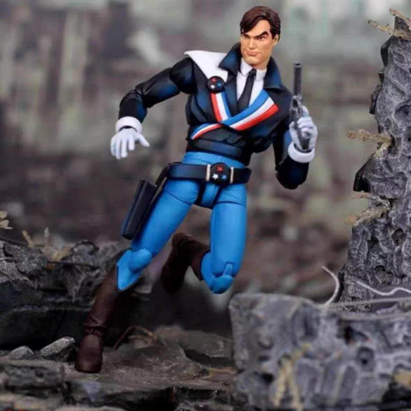 1/12th مقياس عمل الشكل Rocketman Star-Spangled راية التنفيذية المقلدة Grendel لعبة مجسمة لهواة الجمع والهدايا #3