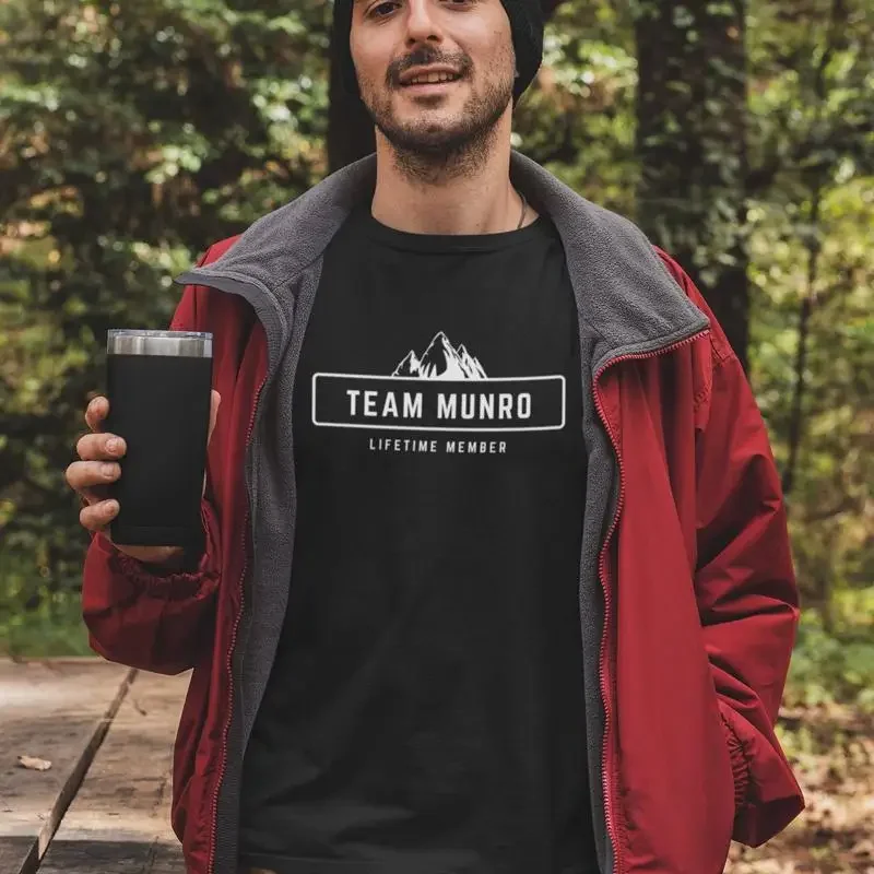 Munro T-Shirt für Bagger, schottische Bergsteiger, Outdoor-Liebhaber, Bergsteiger