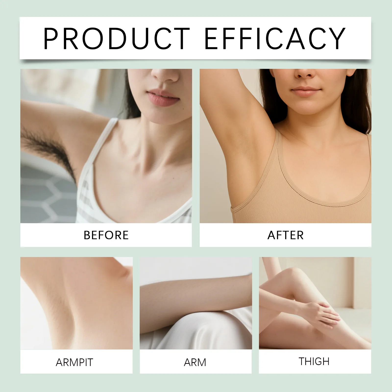 Gentle fast-acting hair removal mousse Natural aloe vera painless foam remover for face and body Moisturizes smooths skin