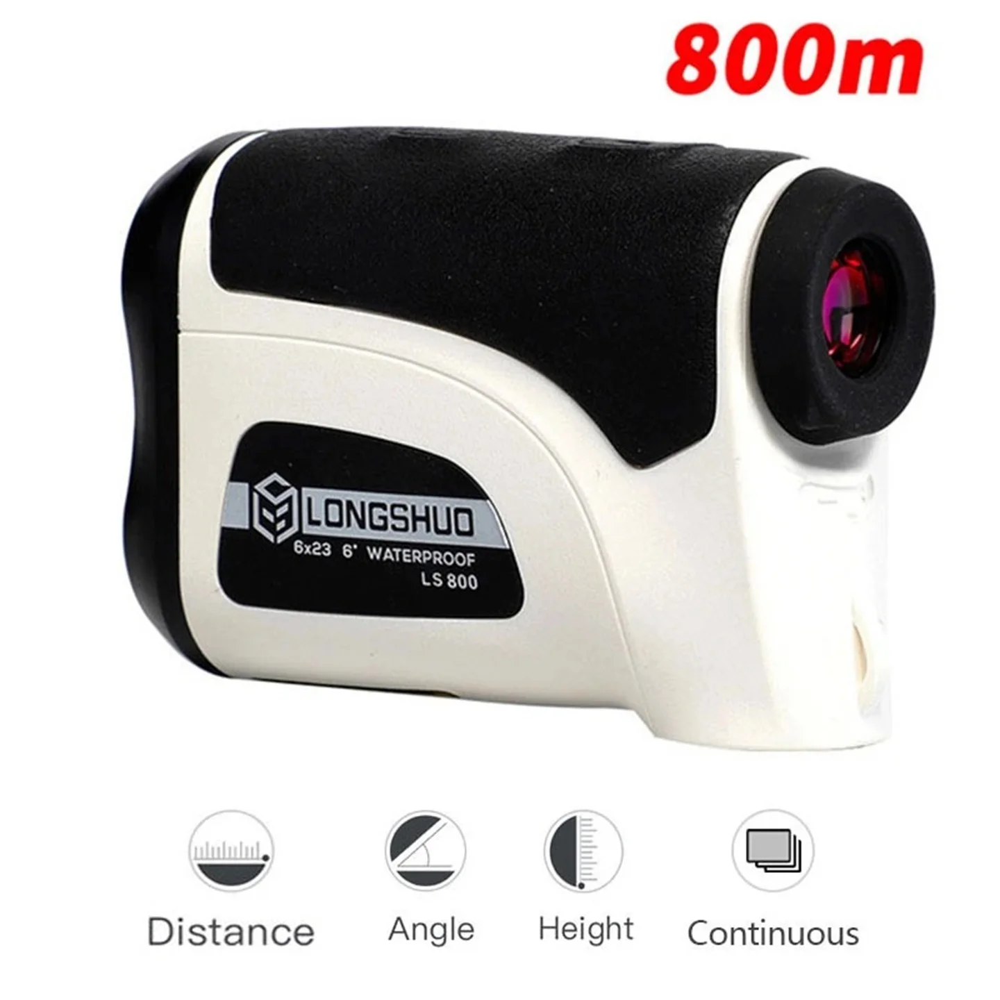 800 Meter Play Golf Handheld Laser Rangefinder Outdoor Hunting 6x Telescope Height Distance Angle Measurement Range Finder