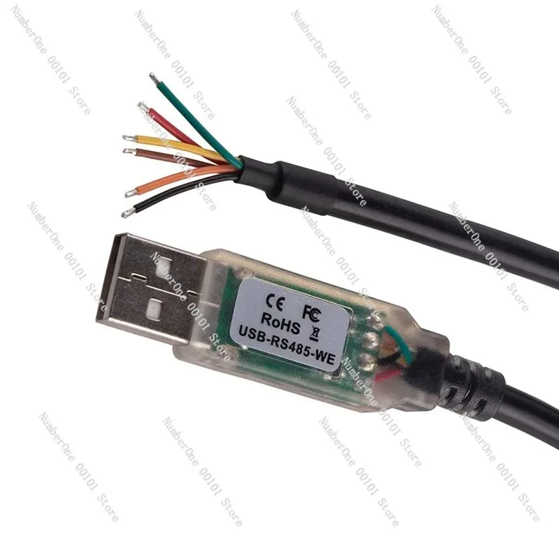 For FTDI USB to RS485 Converter Cable USB-RS485-WE-1800-BT, FT232R Chip 3 Mbaud 1.8M Wire End
