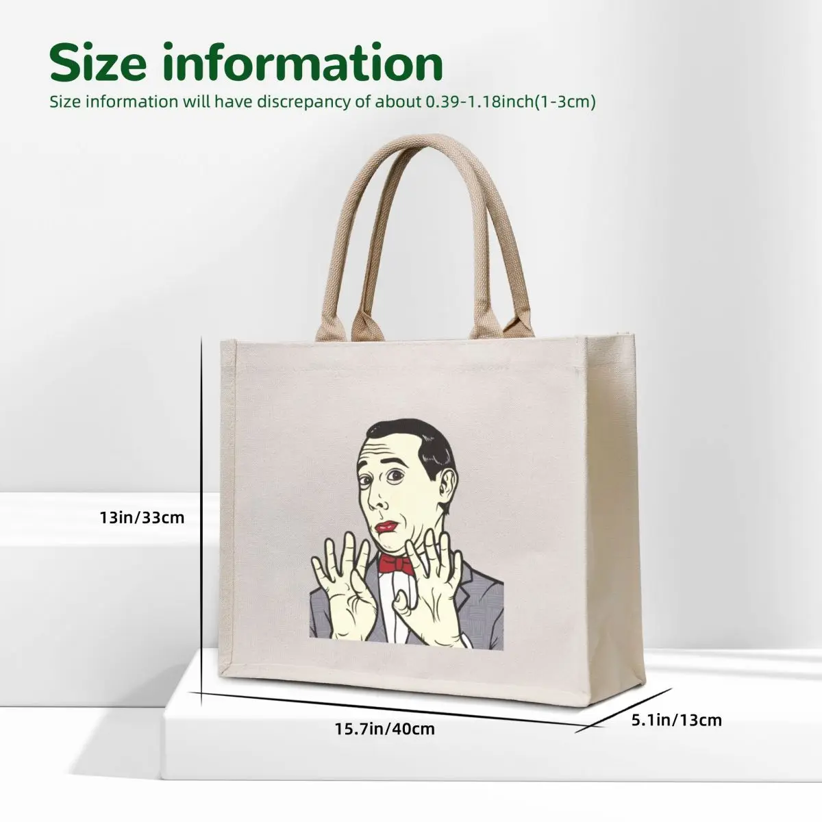 Pee Wee Herman Tote Bag Shopping bags shopping trolley bag shopping cart bags Customizable tote bag