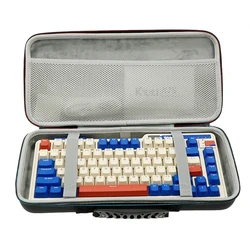 EVA Hard Case Pouch for KZZI K75 PRO RGB 75% Keyboard Hard Shells Travel Carrying Bag Sturdy Hand Strap Smooth Zipper