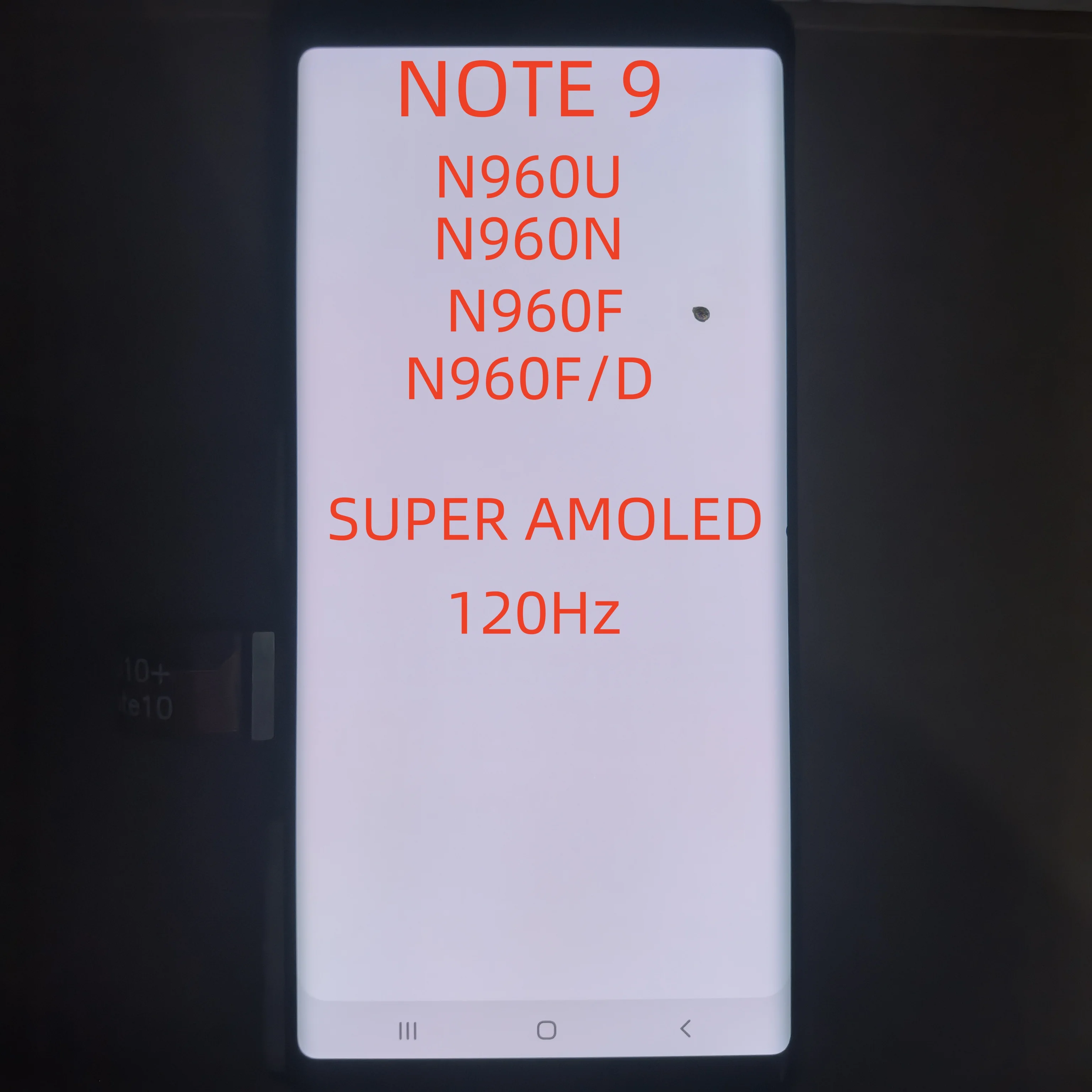 100% Test 6.4'' SUPER AMOLED LCD for SAMSUNG GALAXY Note 9 N960 N960F N960N Display Touch Screen Digitizer Assembly With defectS