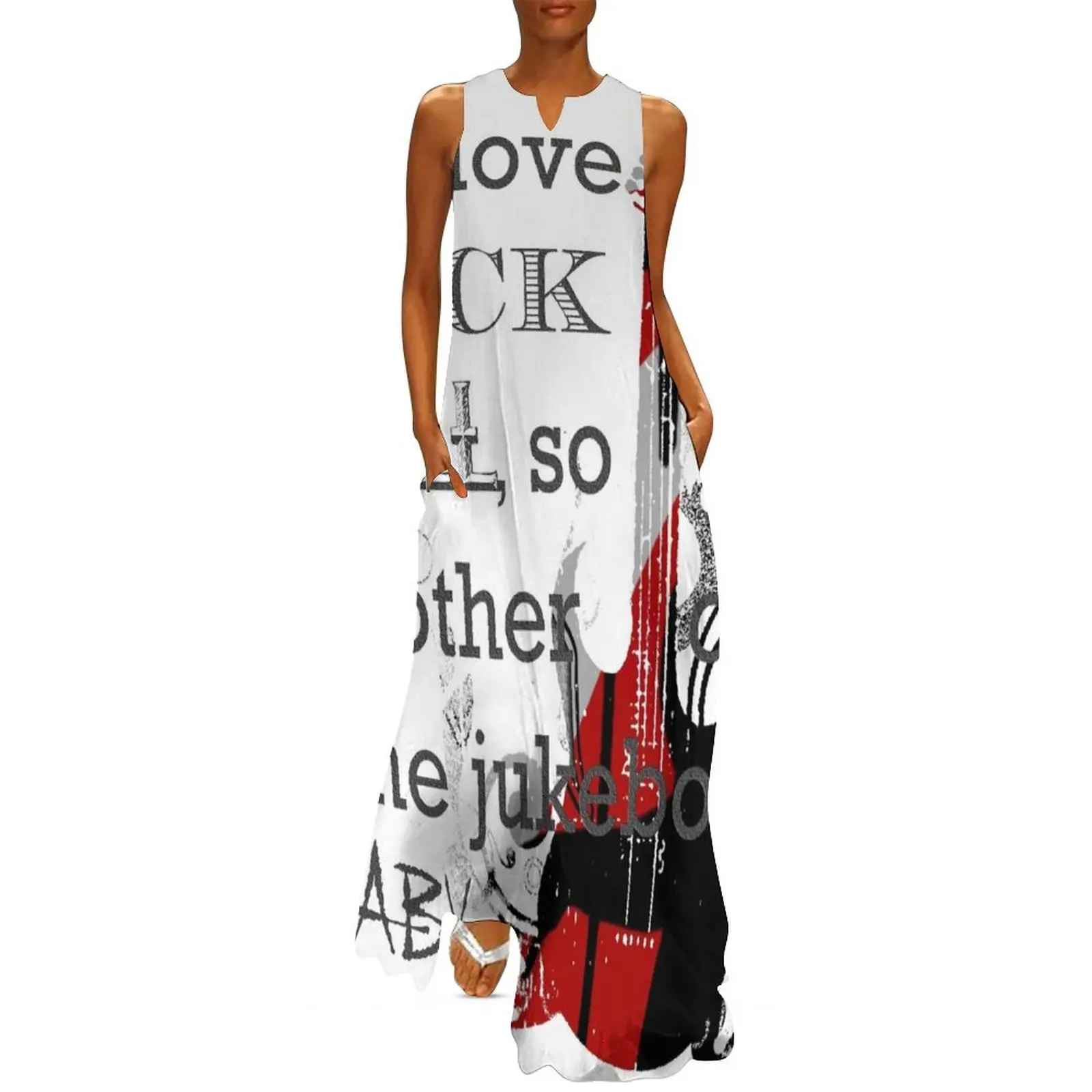 

I Love Rock and Roll Long Dress womens clothing african dresses for woman