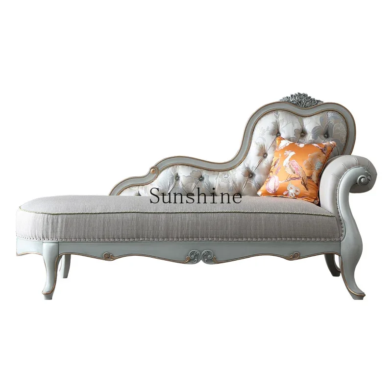 

Court French concubine solid wood European beauty bedroom lazy recliner villa high-end leisure couch