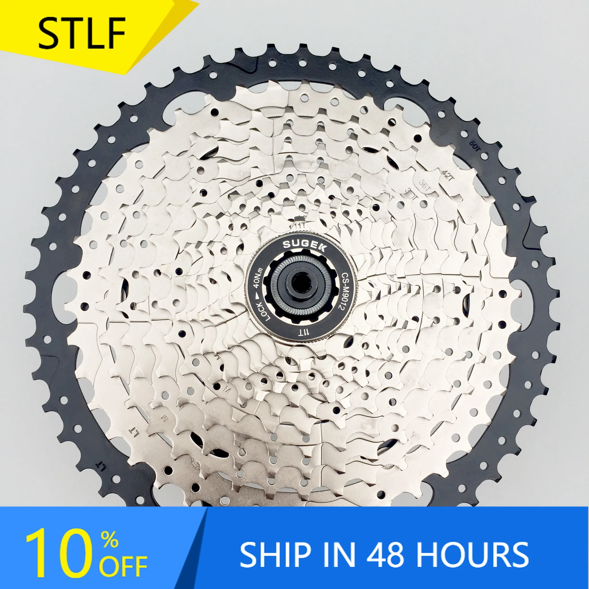 STLF SUGEK Mountain Bike Bicycle Freewheel Cassette MTB 12 Speed 11-46T 52T Aluminum Alloy Freewheel