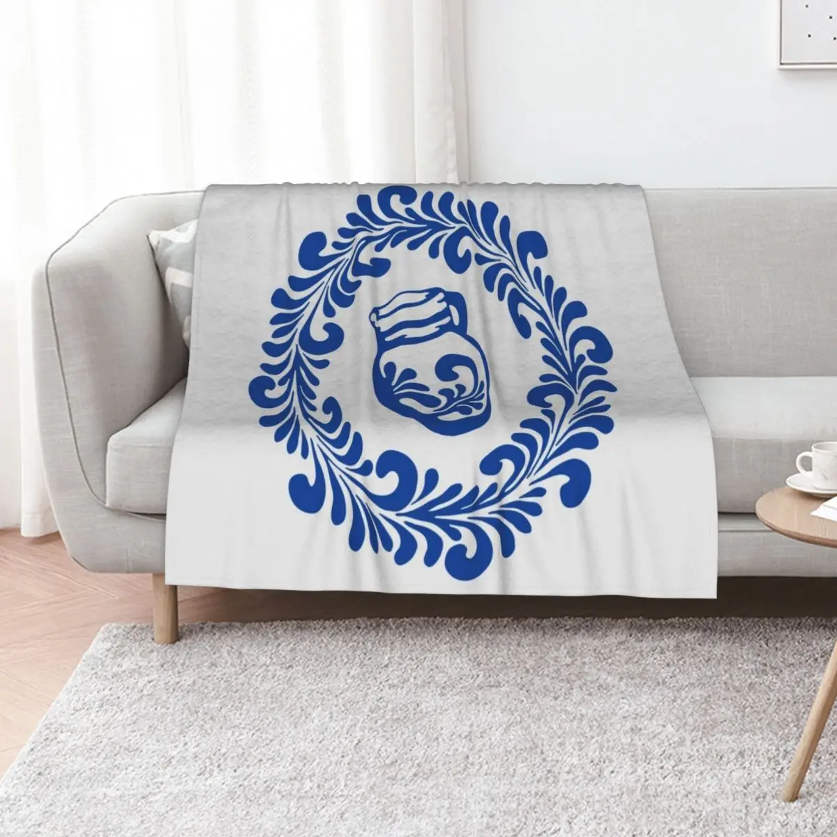 Spruce wreath with Bembel tendril swing Throw Blanket Thins Decoratives Polar Summer Beddings Plaid on the sofa Blankets