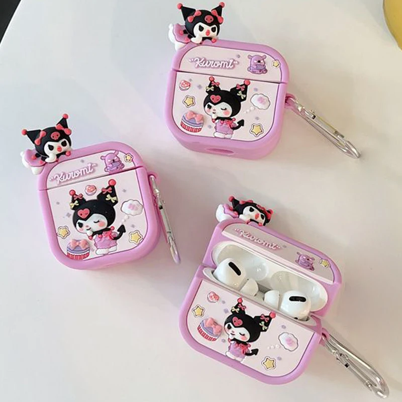 cartoon cute  3D Earphone Protective Cover  Kulomi Pochacco Headphone Case