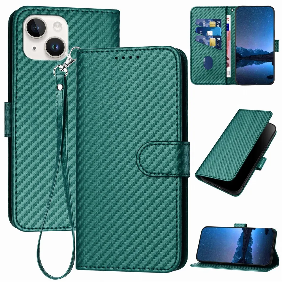 

Luxury Carbon Fibre Leather Case For Xiaomi Redmi 10 Prime 10A 10C 12 13C 6 6A 7 7A 8 9 9A 9C 9T A3 Pro Card Wallet Cover #NGB