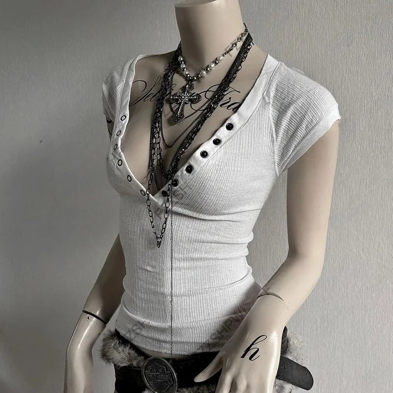 سترة علوية قصيرة بأزرار Y2k للفتيات Harajuku Sle بقصة ضيقة ملونة ربيع 2026 سترة Faion للسيدات/مخمل irt