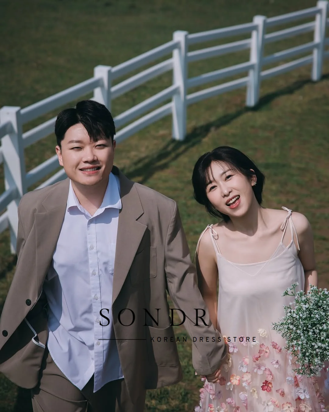 Sondr Spaghetti Straps Floral Korean Wedding Dresses Colored Photo Shoot Self-Wedding Gown Customized Luxury Party Dresses