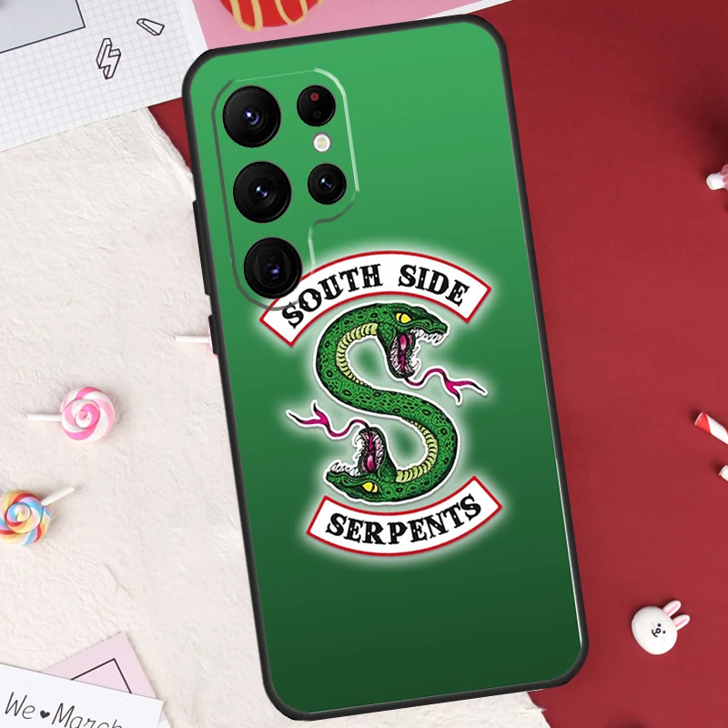 الجانب الجنوبي الثعابين ريفرديل حافظة لهاتف سامسونج جالاكسي S25 FE S23 FE S20 S21 S22 S24 S25 Ultra S9 S10 S25 Plus غطاء شل #5