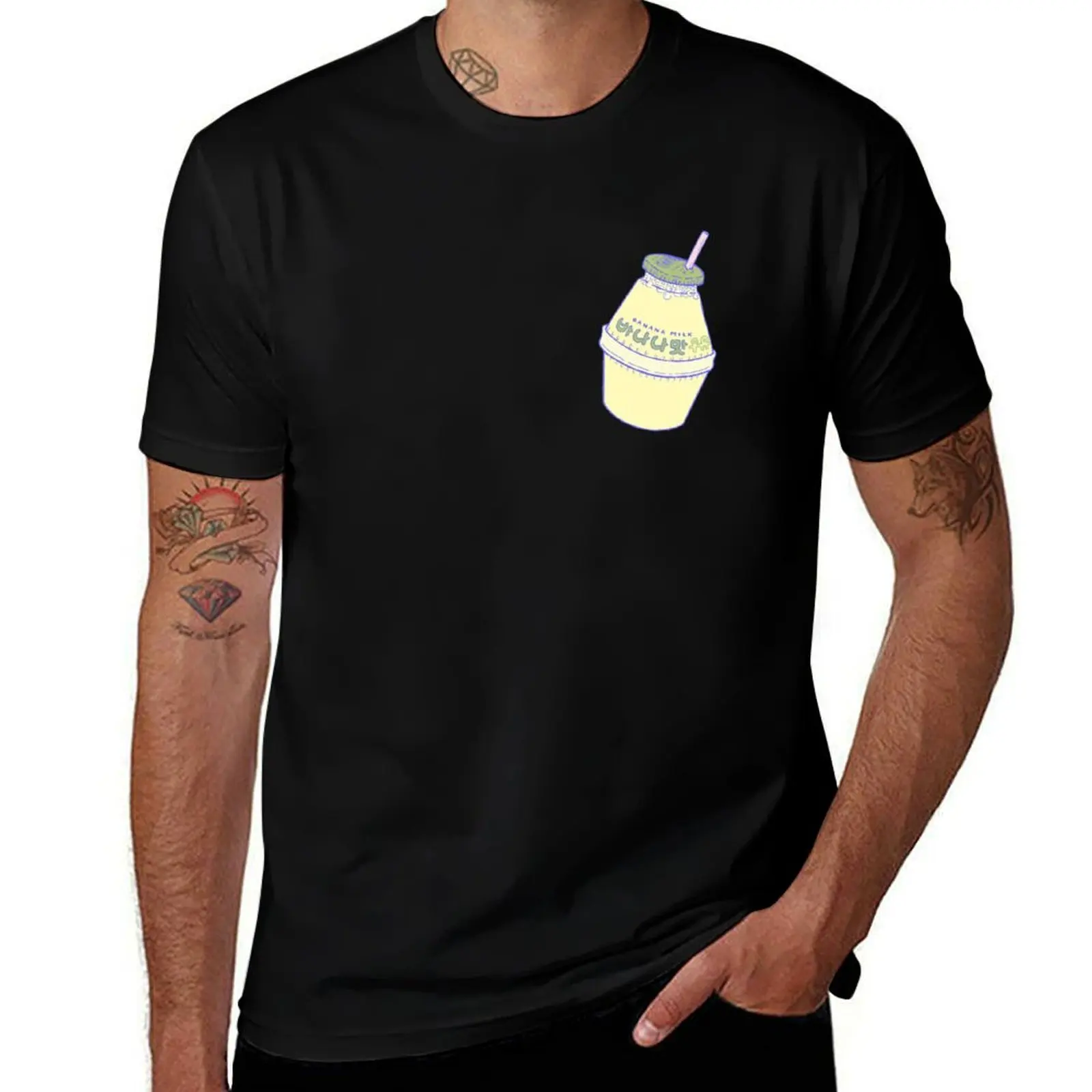 

100% Banana t men for men Milk t man 100% cotton shirts shirts shirt man T-Shirt t cotton