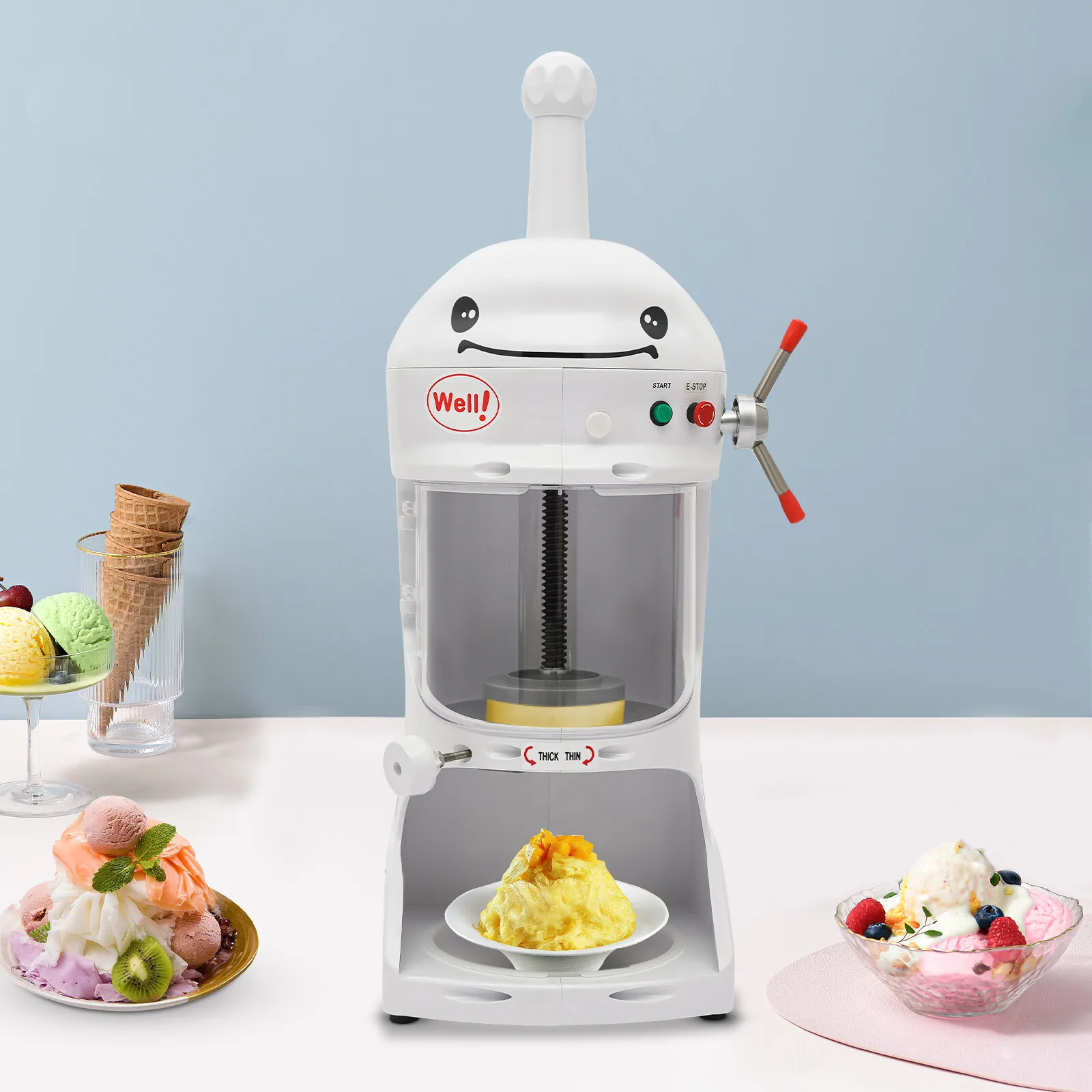 

Электрическая машина для приготовления ледяной стружки для коммерческого использования, 110В, создает мелкую снежную текстуру