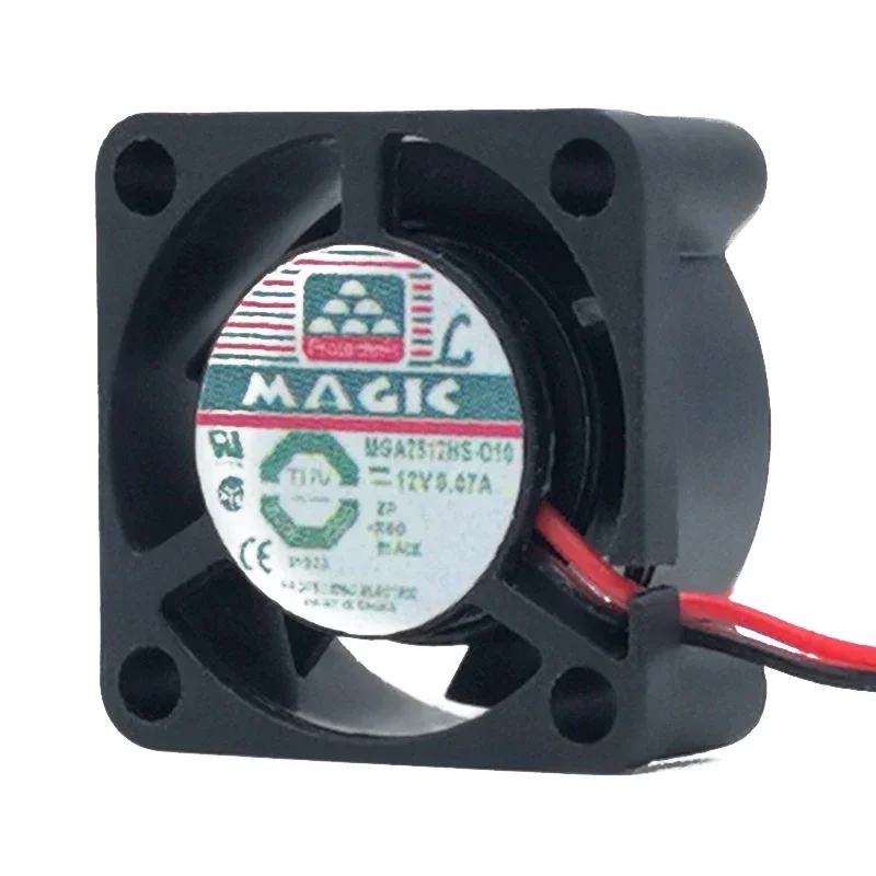 

P 25*25*10 мм Тайвань Yongli MGA2512HS-O10 2510 12 В 0,07 А 2,5 см ультра-тихий вентилятор