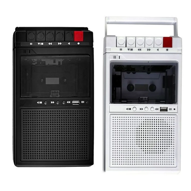 

Cassette Tape Music Sound Auto Reverse with Recorder External Speaker USB X37A