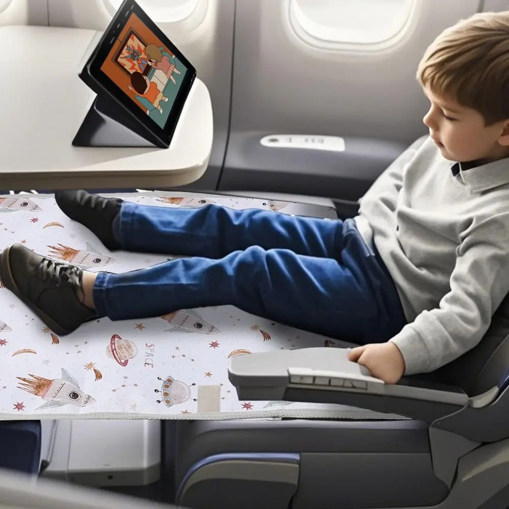Portable Baby Travel Airplane Bed Foot Leg Rest Comfortable Kids Footrest Bed Seat Extender Hammock Style